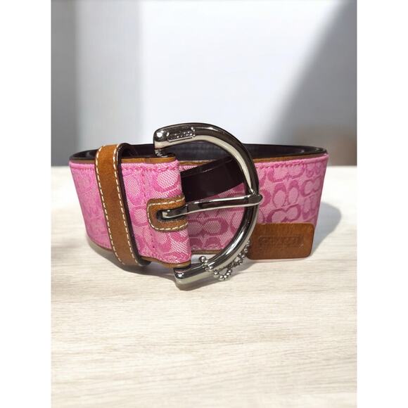 NWT Y2K Coach 3977 Mini Signature Soho Belt Size Large - Picture 2 of 8